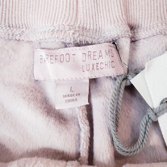 NWT BAREFOOT DREAMS Luxechic Jogger Faded Rose Women's Size Large - Picture 2 of 11